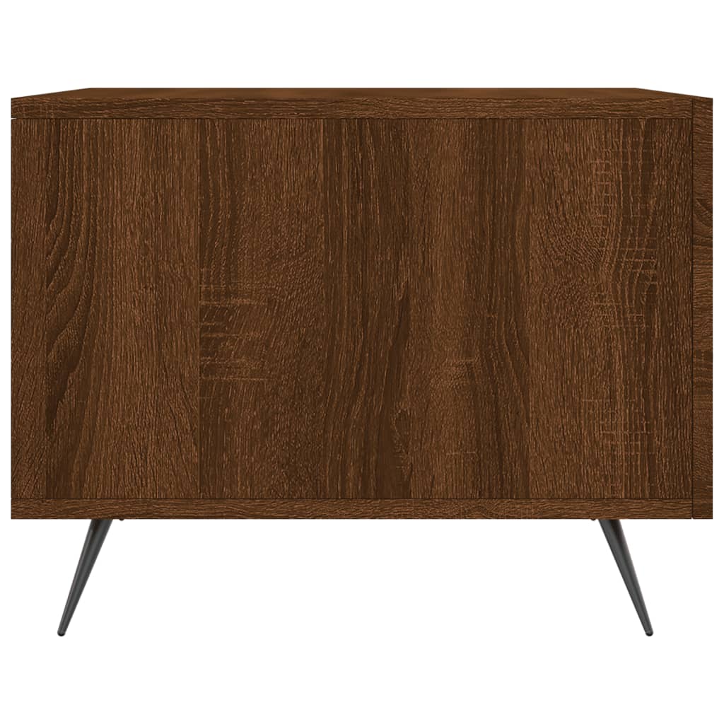 Coffee Table Brown Oak 50x50x40 cm Engineered Wood