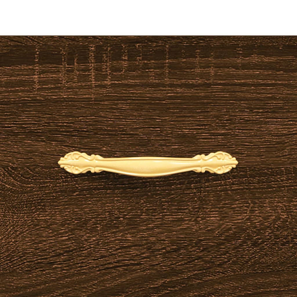 Coffee Table Brown Oak 50x50x40 cm Engineered Wood