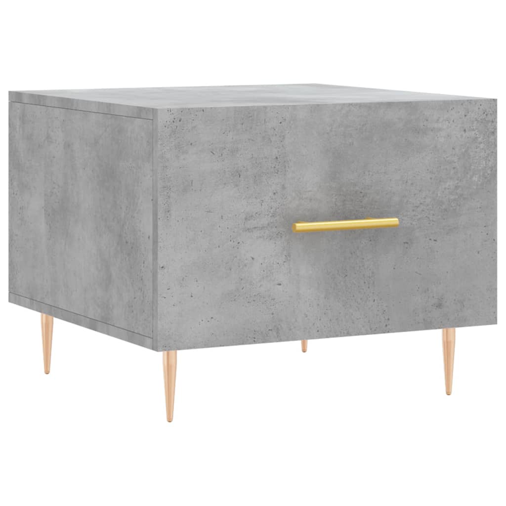 Coffee Table Concrete Grey 50x50x40 cm Engineered Wood
