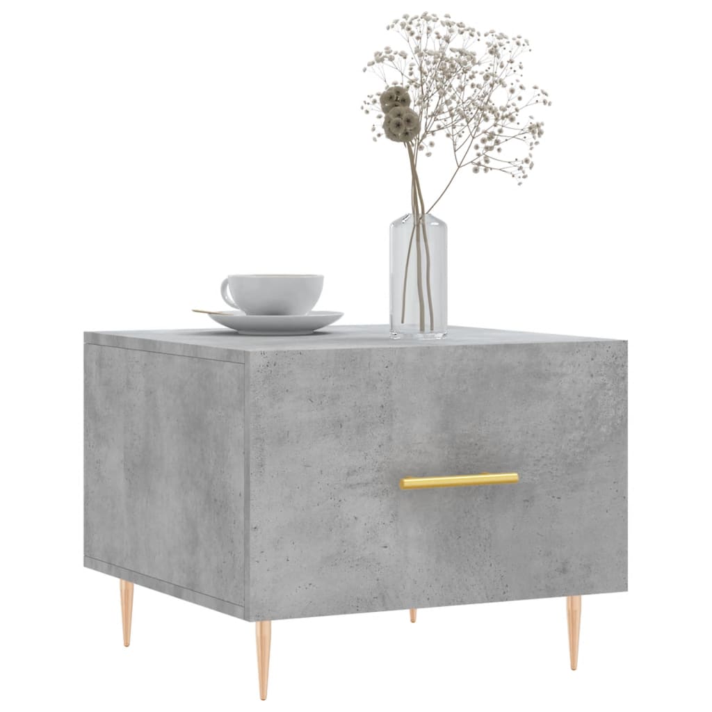 Coffee Table Concrete Grey 50x50x40 cm Engineered Wood