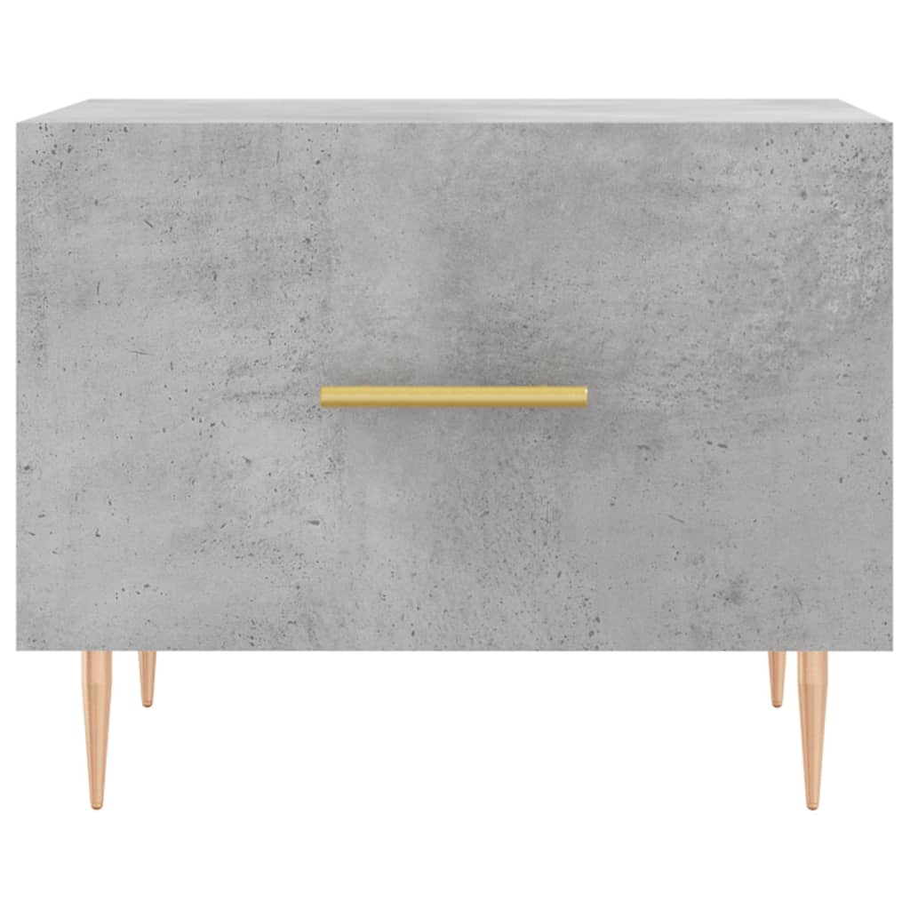 Coffee Table Concrete Grey 50x50x40 cm Engineered Wood