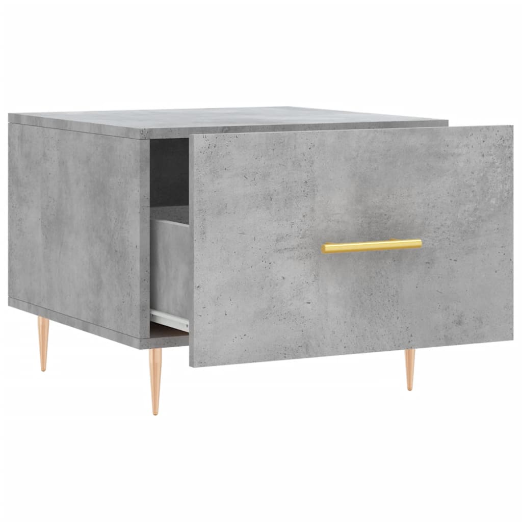 Coffee Table Concrete Grey 50x50x40 cm Engineered Wood
