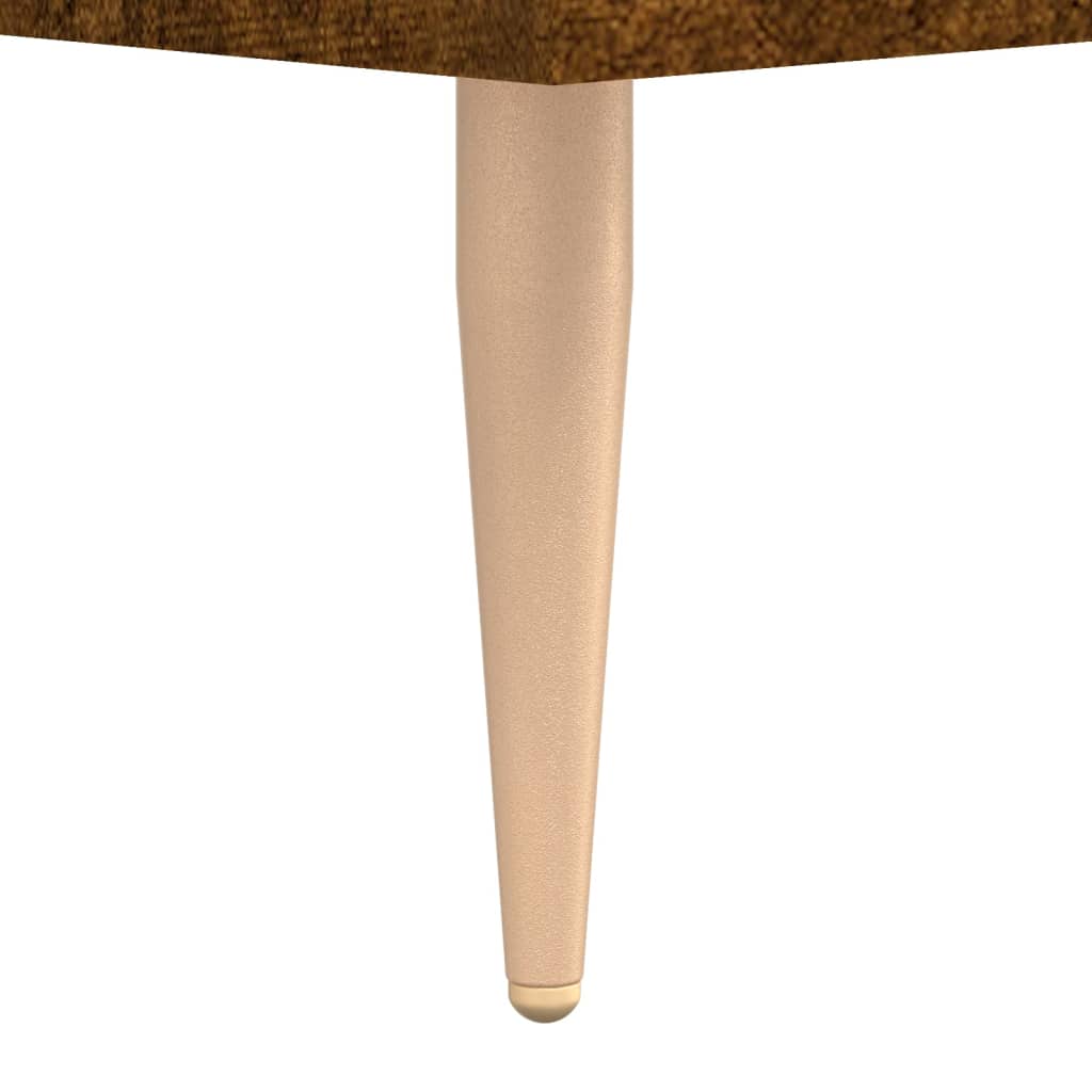 Coffee Table Smoked Oak 50x50x40 cm Engineered Wood