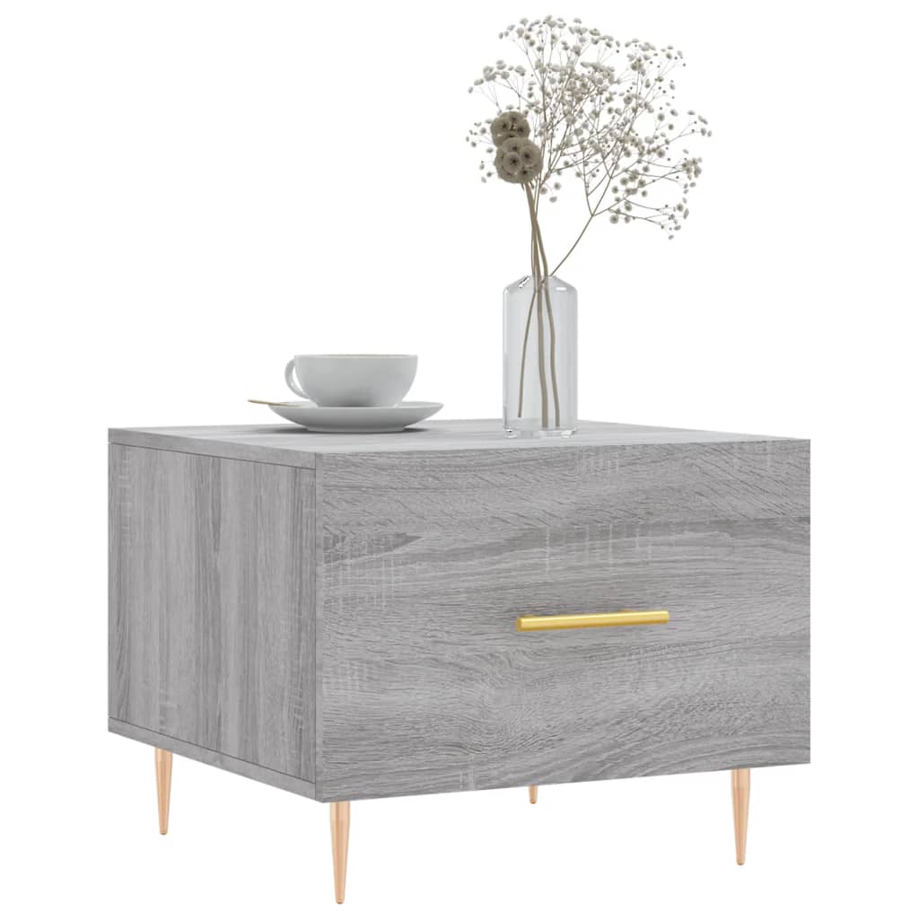 Coffee Table Grey Sonoma 50x50x40 cm Engineered Wood