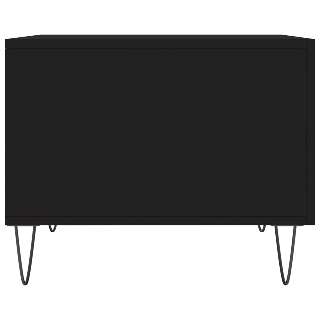Coffee Table Black 50x50x40 cm Engineered Wood