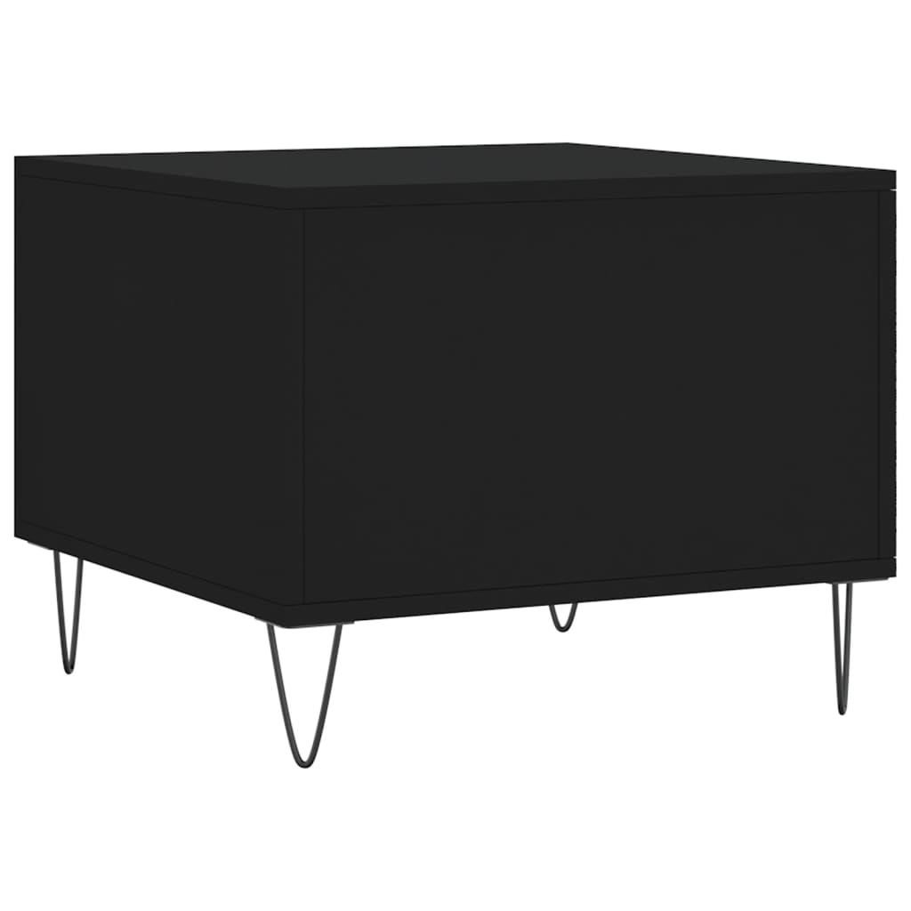 Coffee Table Black 50x50x40 cm Engineered Wood