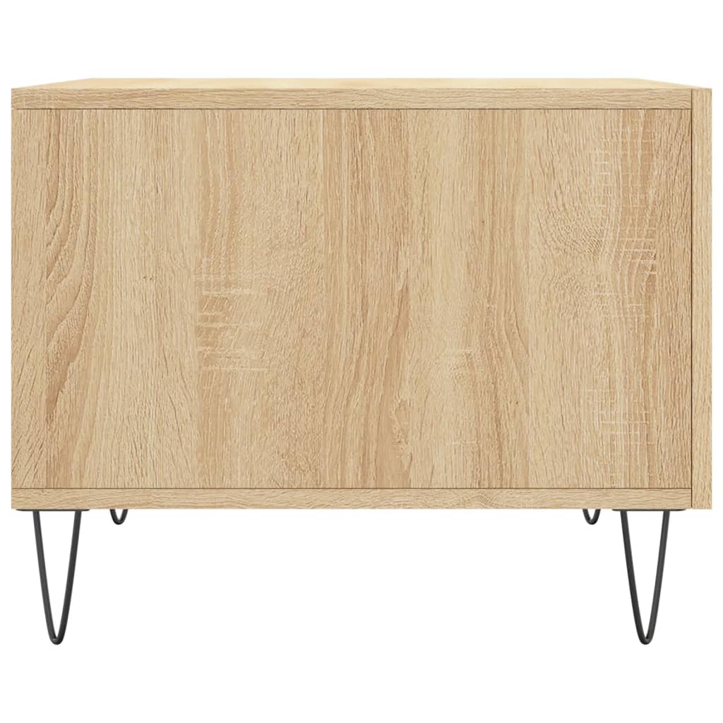 Coffee Table Sonoma Oak 50x50x40 cm Engineered Wood