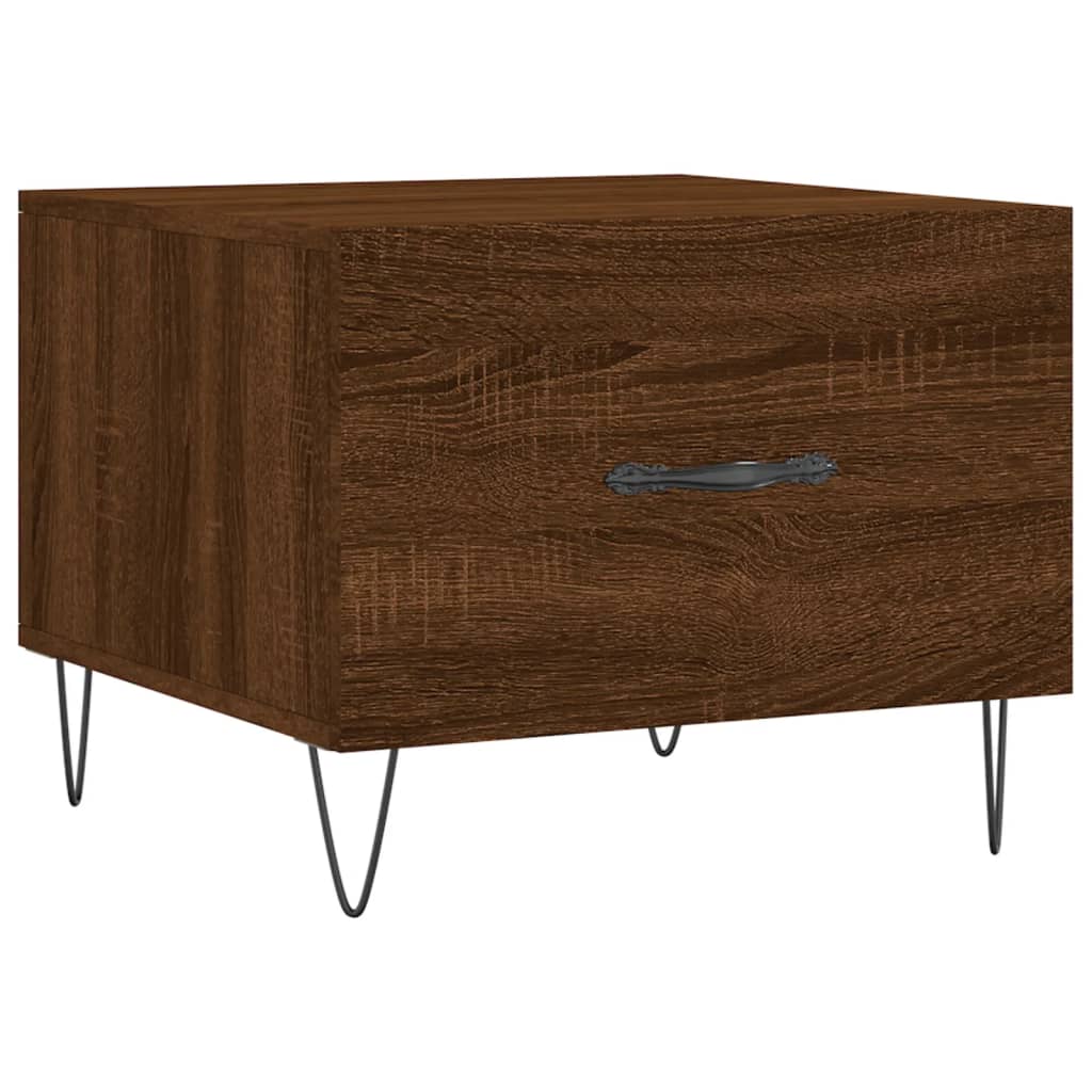 Coffee Tables 2 pcs Brown Oak 50x50x40 cm Engineered Wood