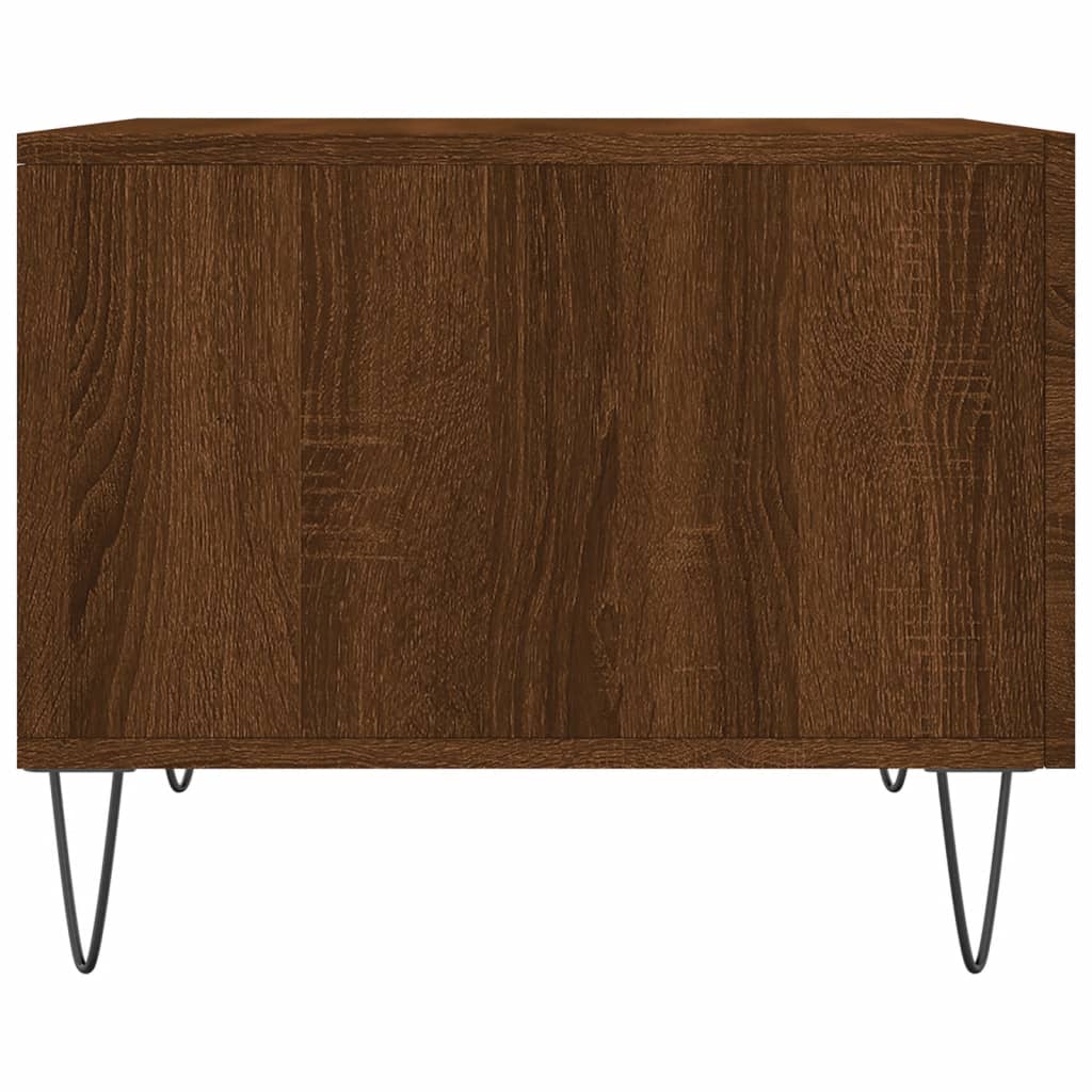 Coffee Tables 2 pcs Brown Oak 50x50x40 cm Engineered Wood