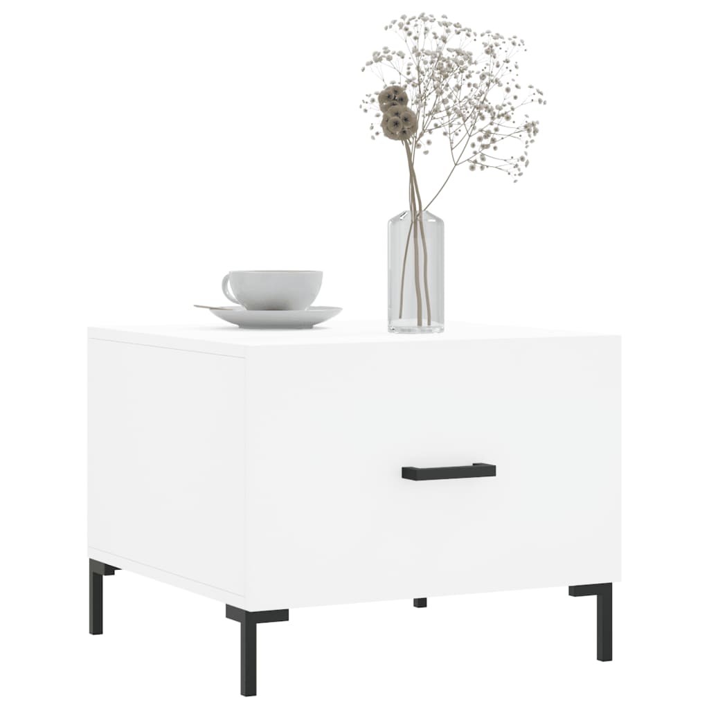 Coffee Tables 2 pcs White 50x50x40 cm Engineered Wood