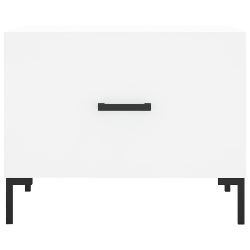 Coffee Tables 2 pcs White 50x50x40 cm Engineered Wood