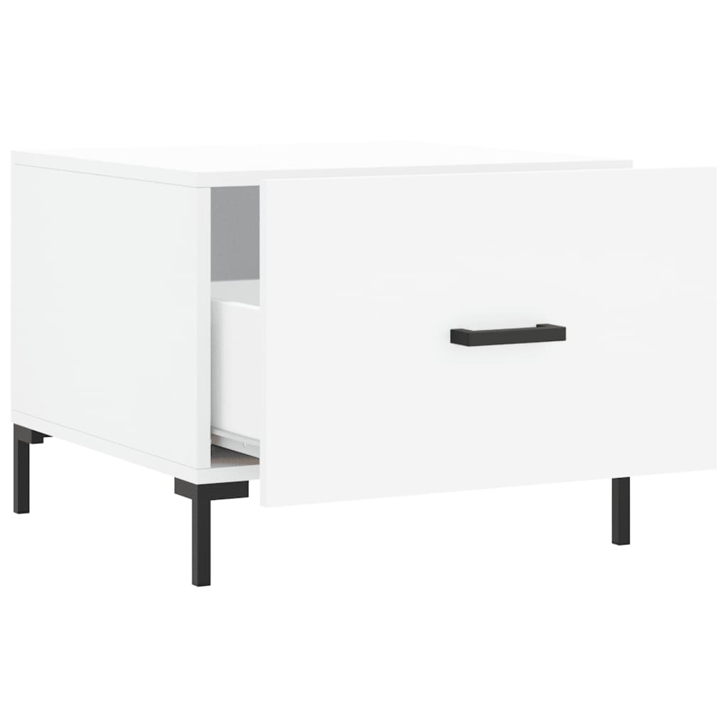 Coffee Tables 2 pcs White 50x50x40 cm Engineered Wood