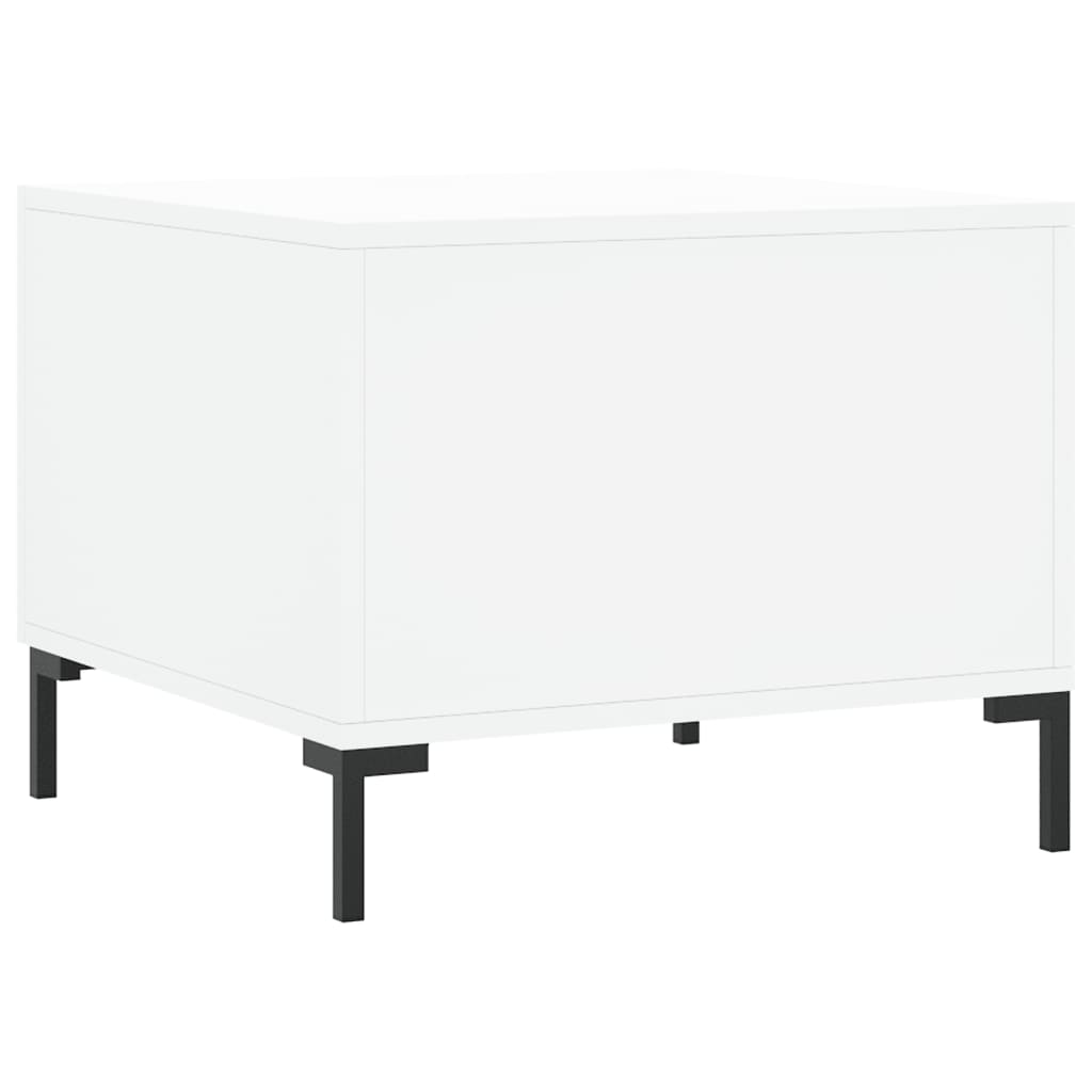 Coffee Tables 2 pcs White 50x50x40 cm Engineered Wood