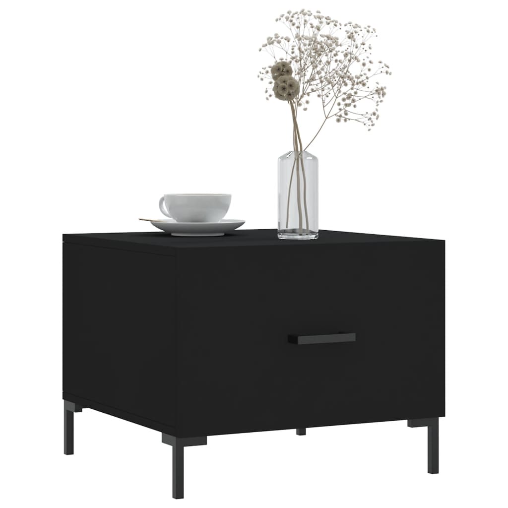 Coffee Tables 2 pcs Black 50x50x40 cm Engineered Wood