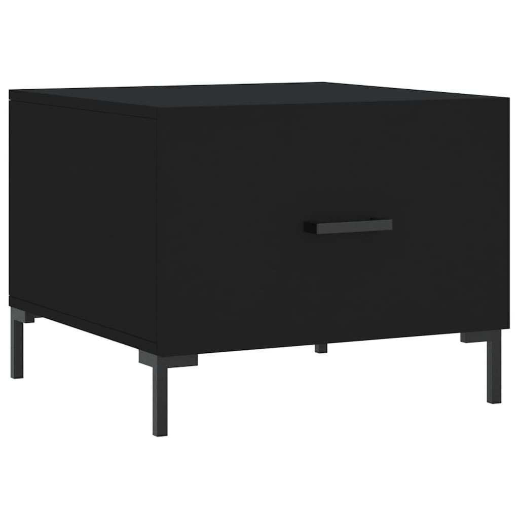 Coffee Tables 2 pcs Black 50x50x40 cm Engineered Wood