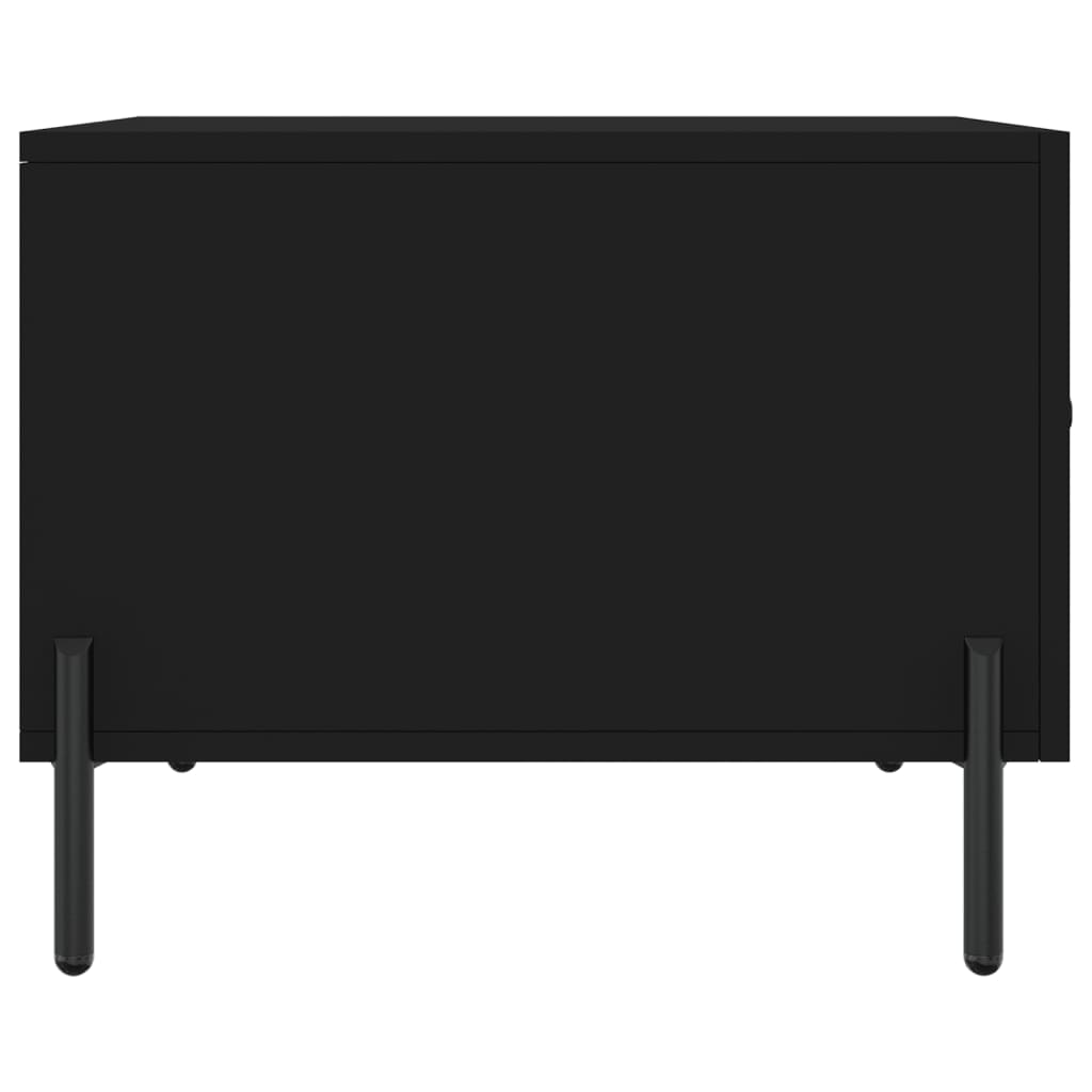 Coffee Table Black 50x50x40 cm Engineered Wood