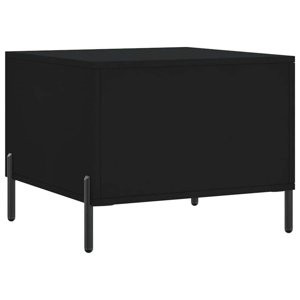 Coffee Table Black 50x50x40 cm Engineered Wood