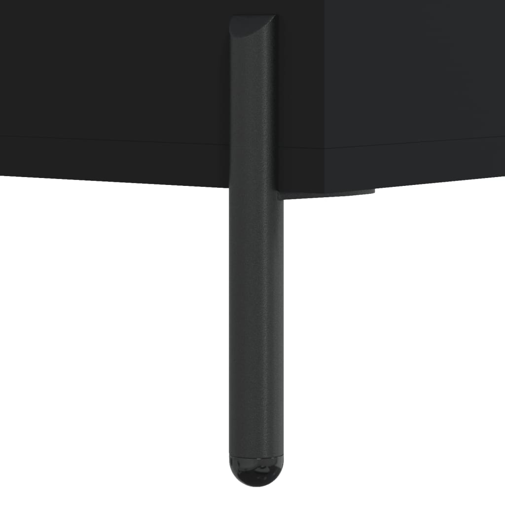 Coffee Table Black 50x50x40 cm Engineered Wood