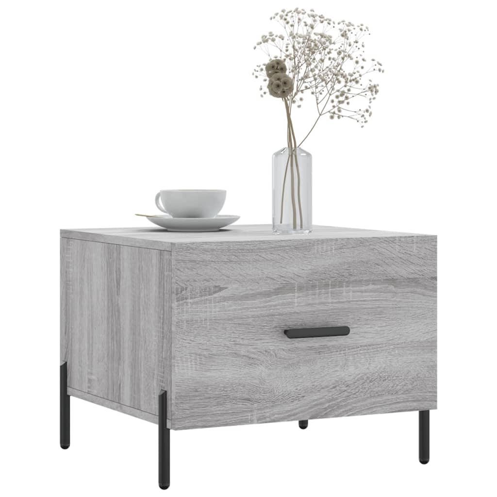 Coffee Table Grey Sonoma 50x50x40 cm Engineered Wood