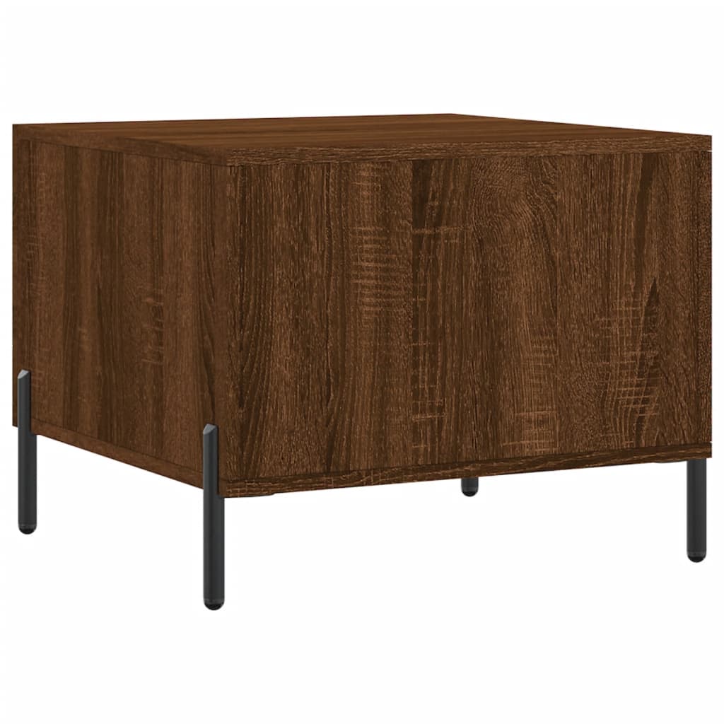Coffee Table Brown Oak 50x50x40 cm Engineered Wood