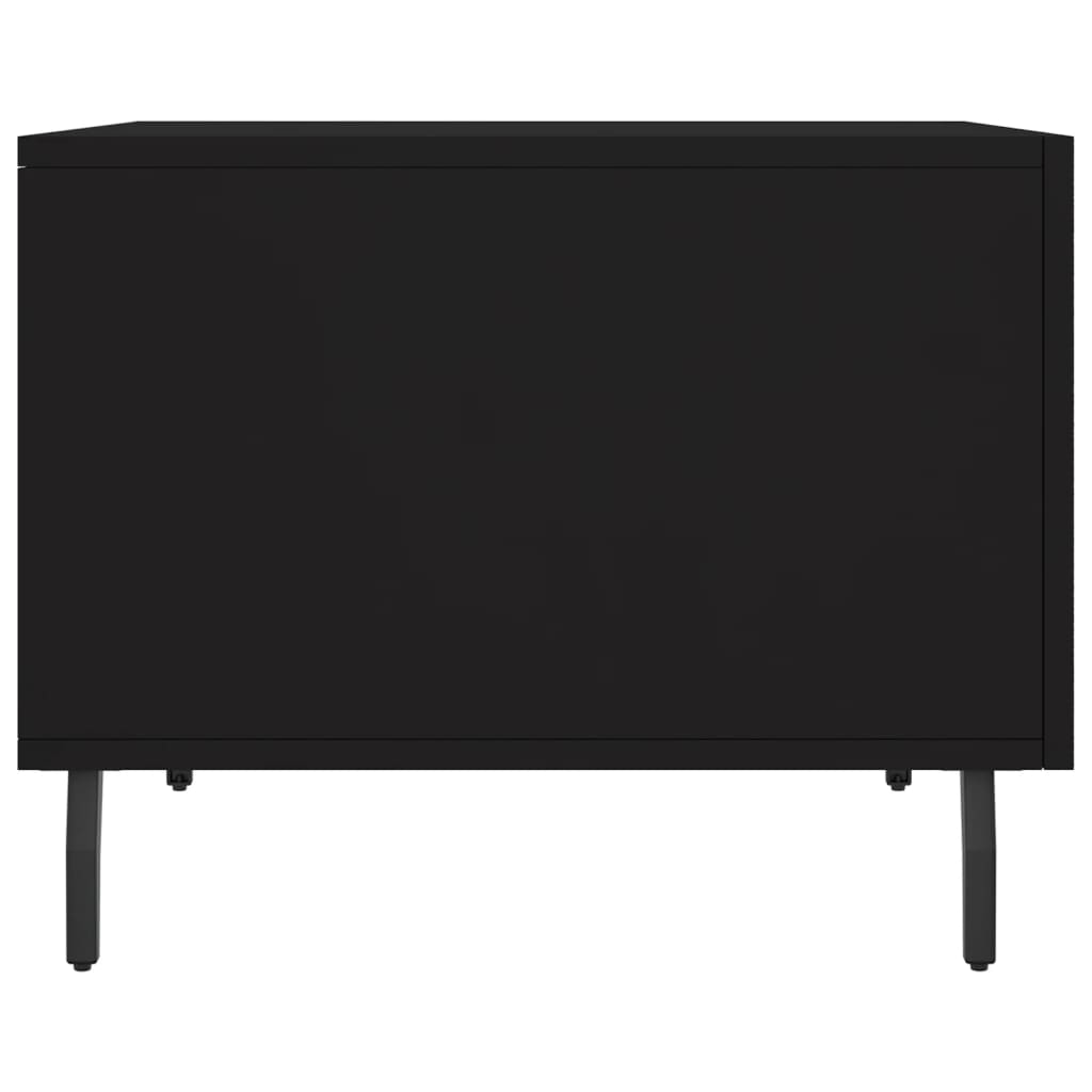 Coffee Table Black 50x50x40 cm Engineered Wood