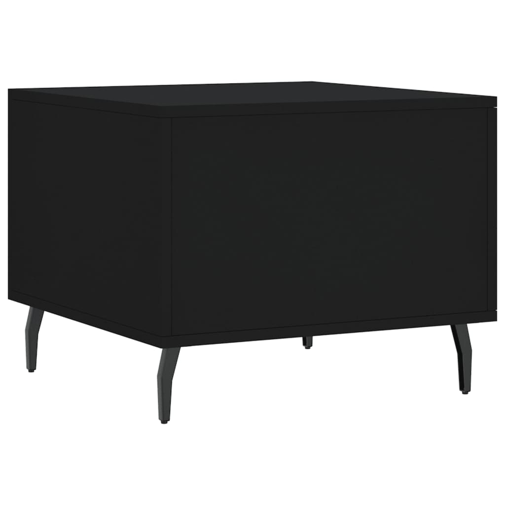 Coffee Table Black 50x50x40 cm Engineered Wood