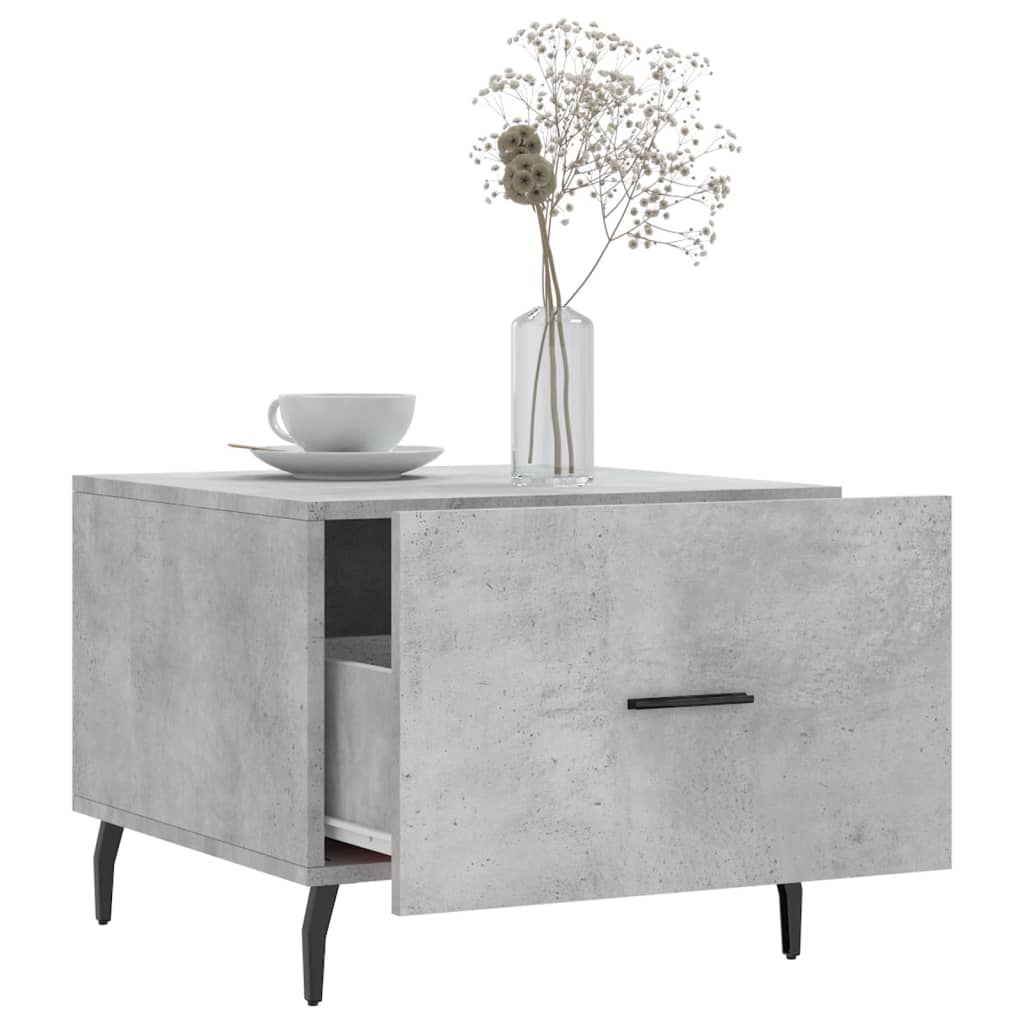 Coffee Tables 2 pcs Concrete Grey 50x50x40 cm Engineered Wood