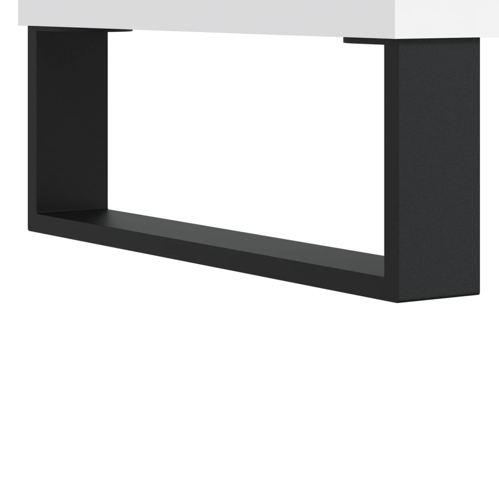 Coffee Table White 50x50x40 cm Engineered Wood
