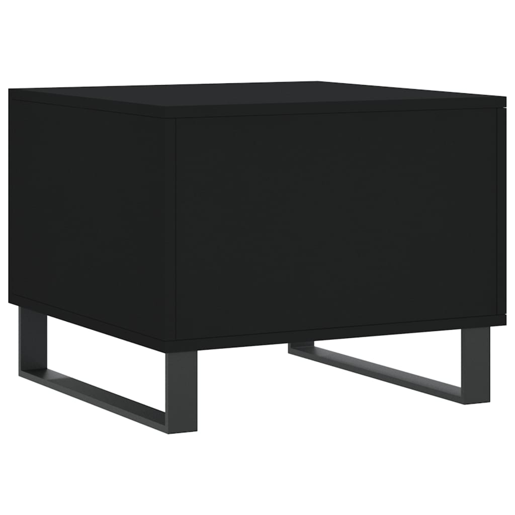 Coffee Table Black 50x50x40 cm Engineered Wood