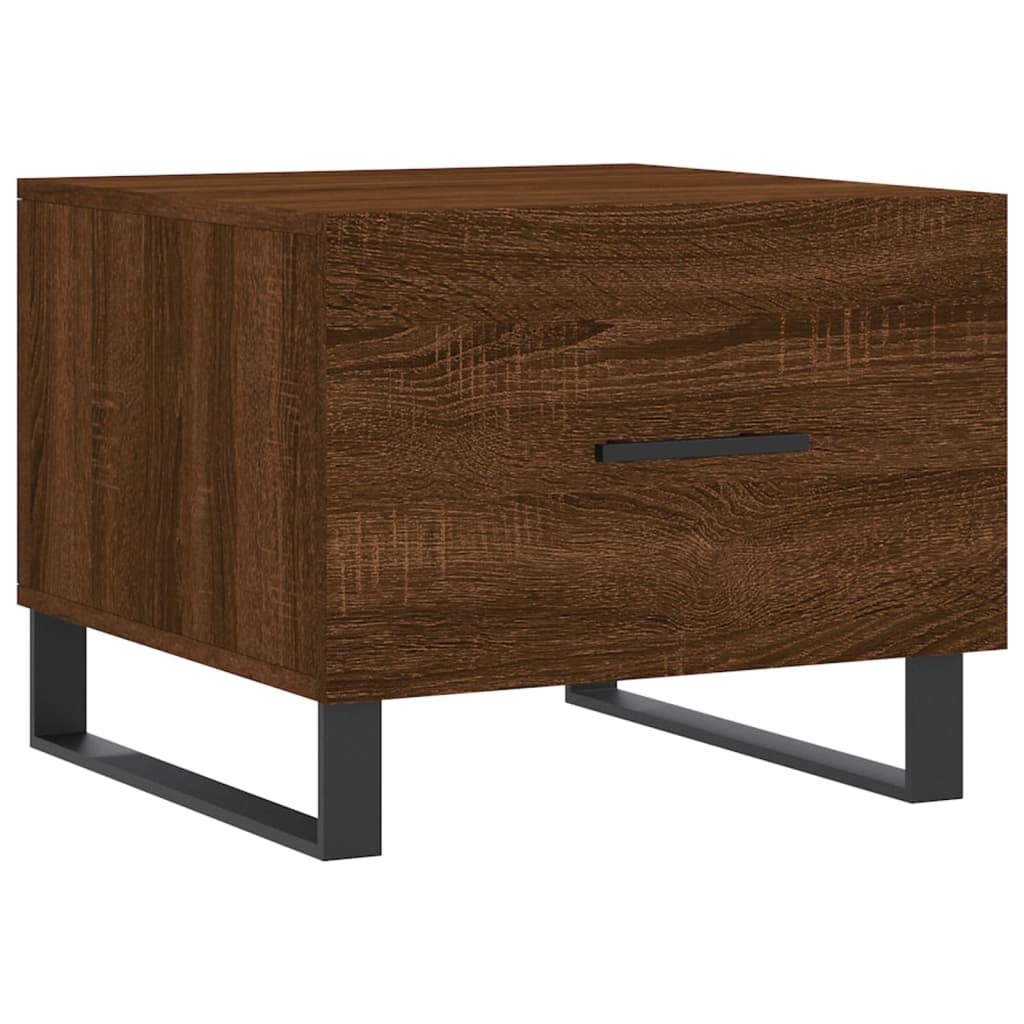 Coffee Table Brown Oak 50x50x40 cm Engineered Wood