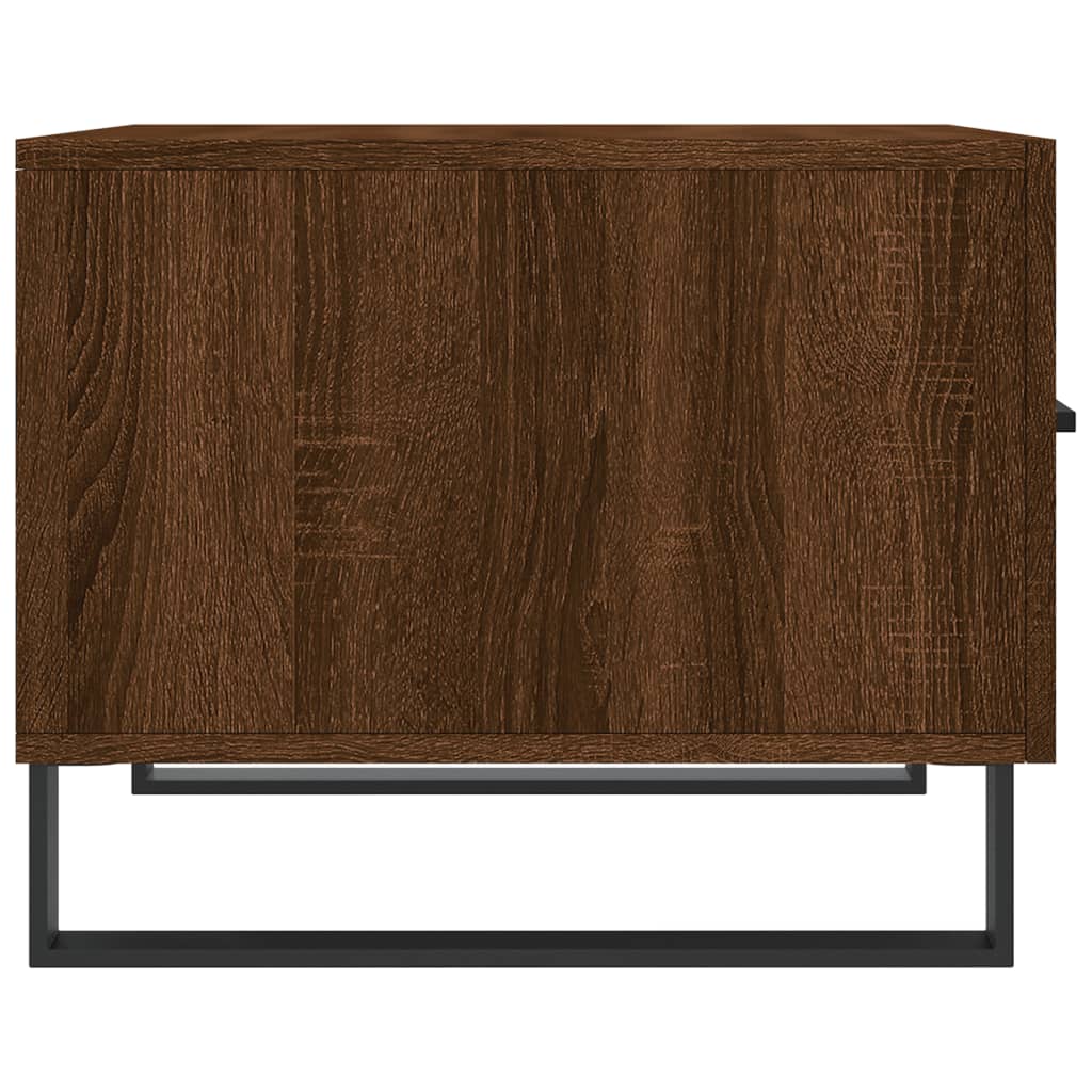 Coffee Table Brown Oak 50x50x40 cm Engineered Wood