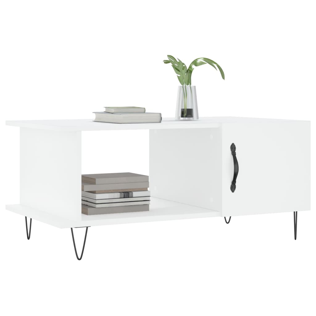 Coffee Table White 90x50x40 cm Engineered Wood