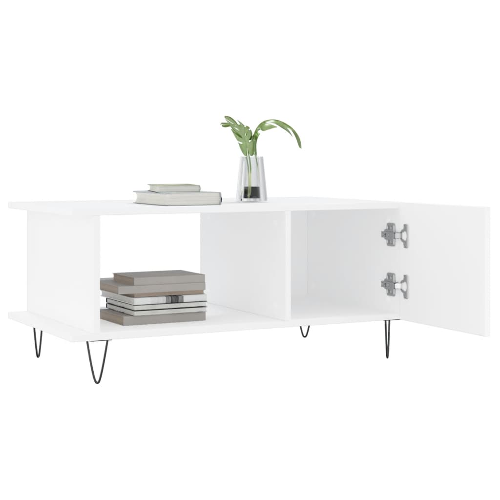Coffee Table White 90x50x40 cm Engineered Wood