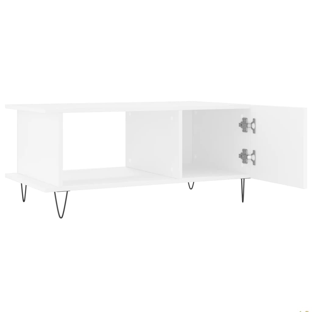 Coffee Table White 90x50x40 cm Engineered Wood