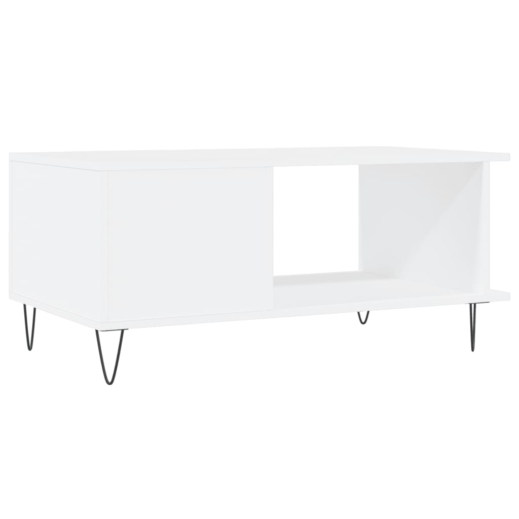 Coffee Table White 90x50x40 cm Engineered Wood