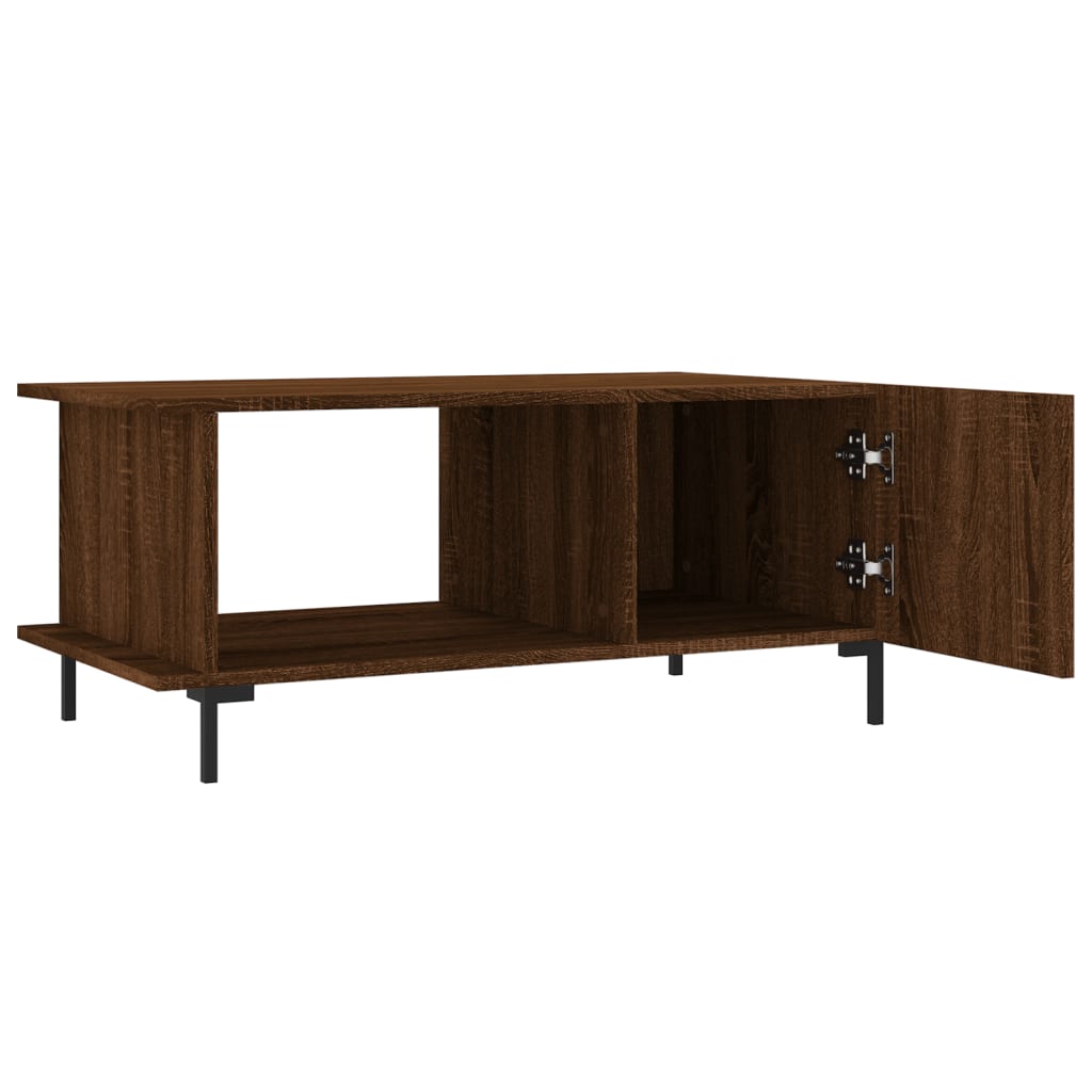 Coffee Table Brown Oak 90x50x40 cm Engineered Wood