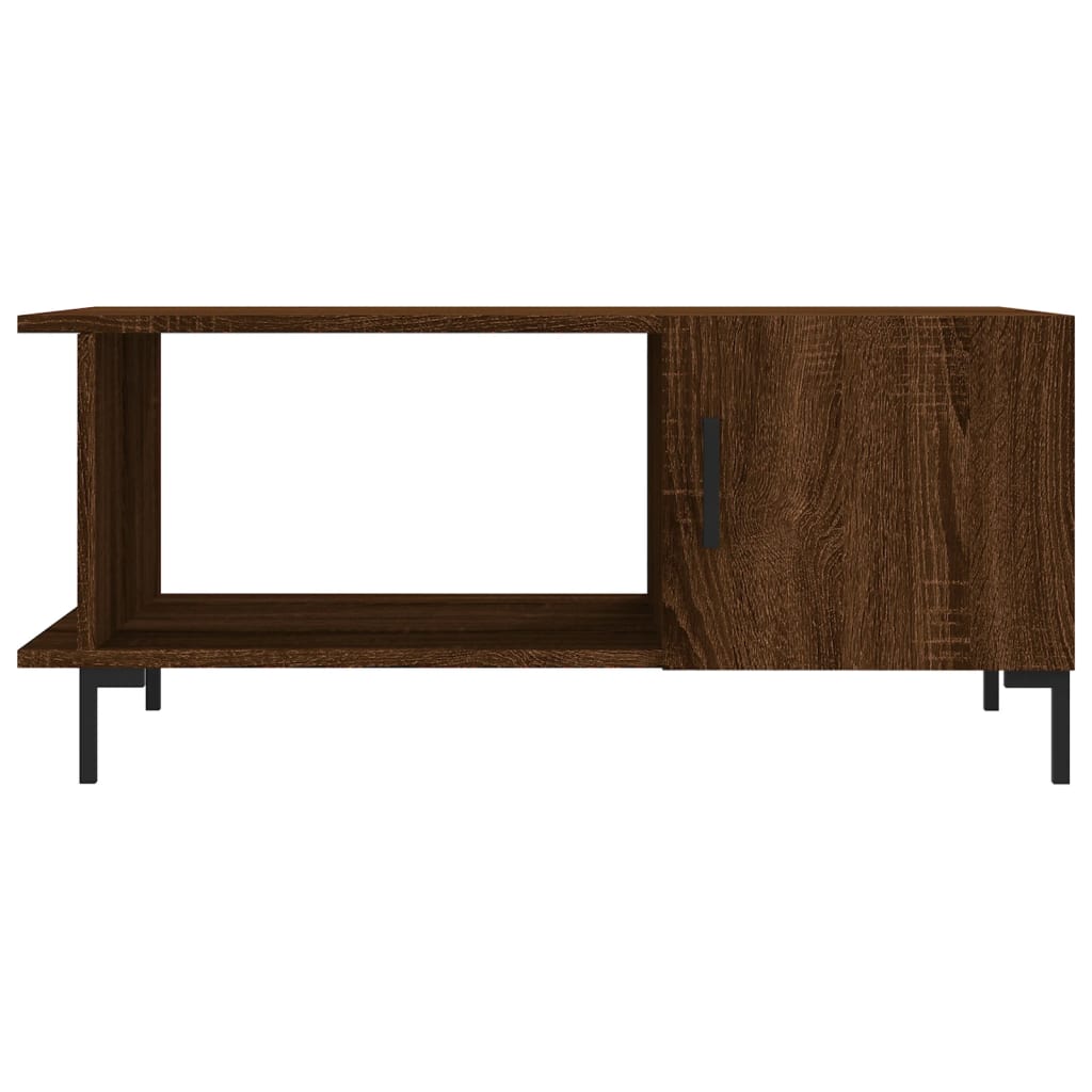 Coffee Table Brown Oak 90x50x40 cm Engineered Wood