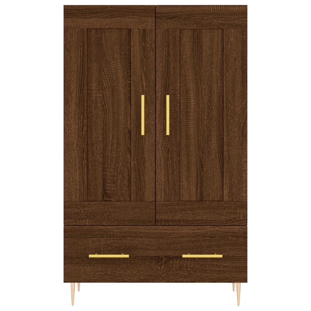 Highboard Brown Oak 69.5x31x115 cm Engineered Wood