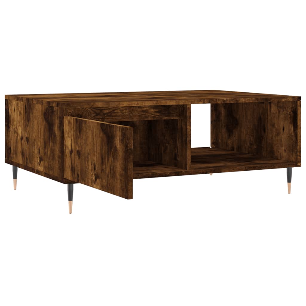 Coffee Table Smoked Oak 90x60x35 cm Engineered Wood