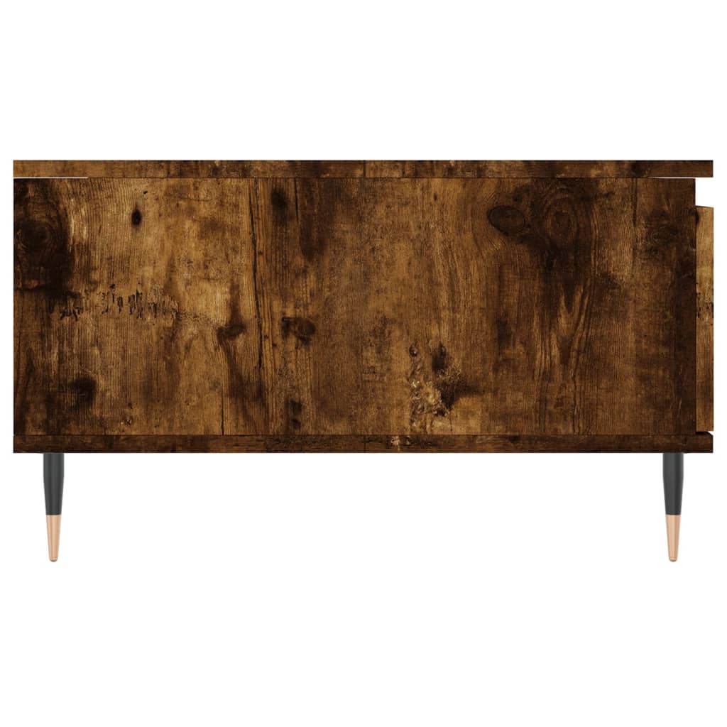 Coffee Table Smoked Oak 90x60x35 cm Engineered Wood