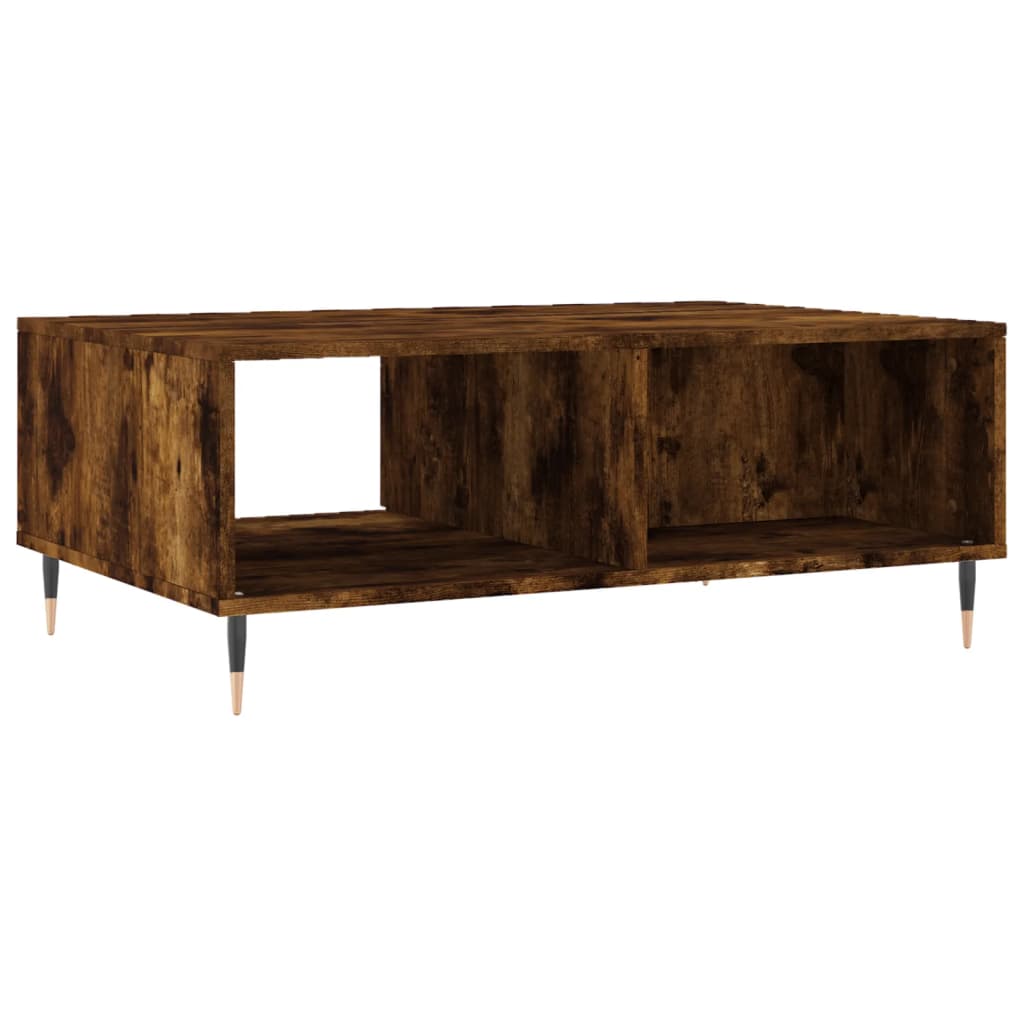 Coffee Table Smoked Oak 90x60x35 cm Engineered Wood