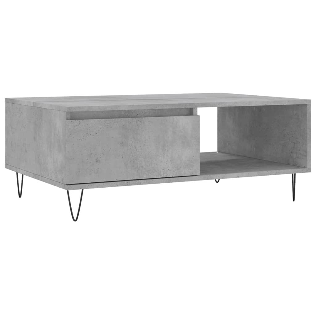 Coffee Table Concrete Grey 90x60x35 cm Engineered Wood