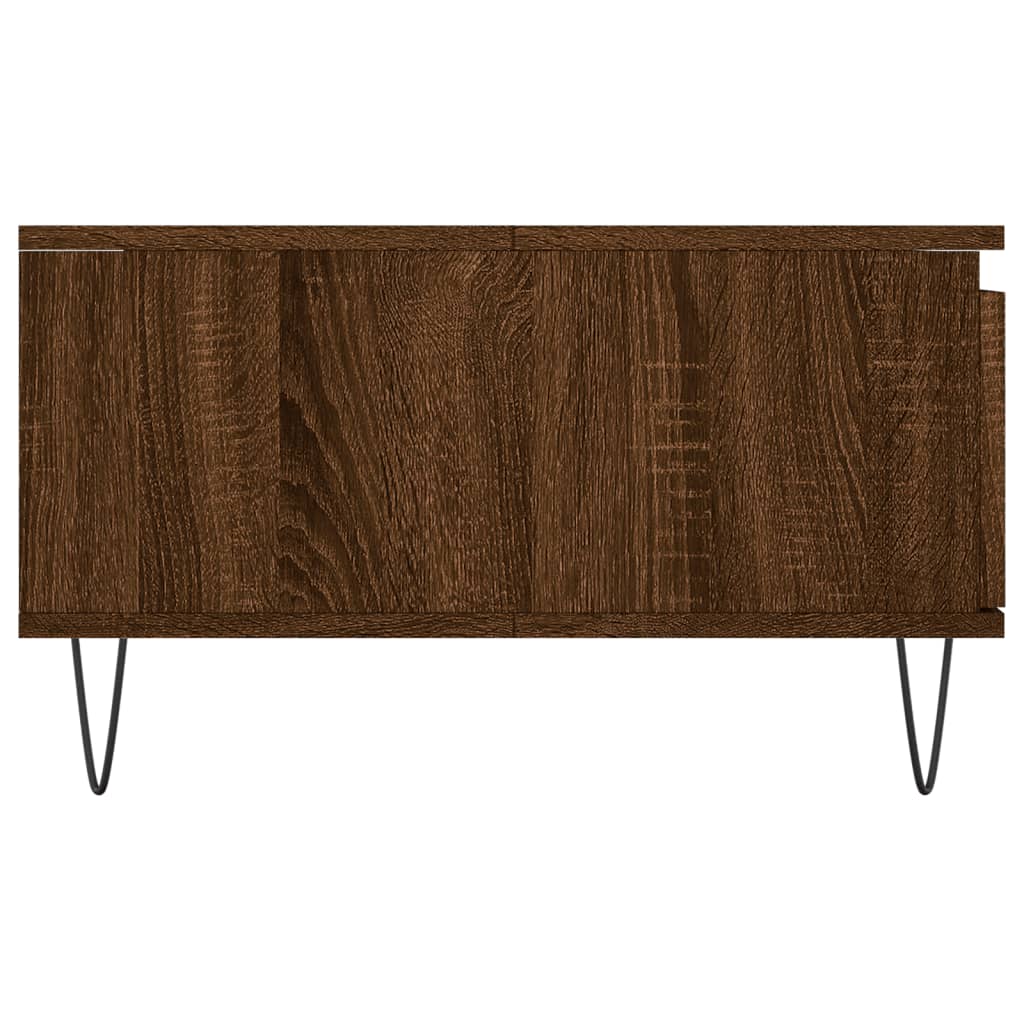 Coffee Table Brown Oak 90x60x35 cm Engineered Wood