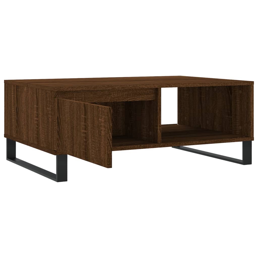 Coffee Table Brown Oak 90x60x35 cm Engineered Wood