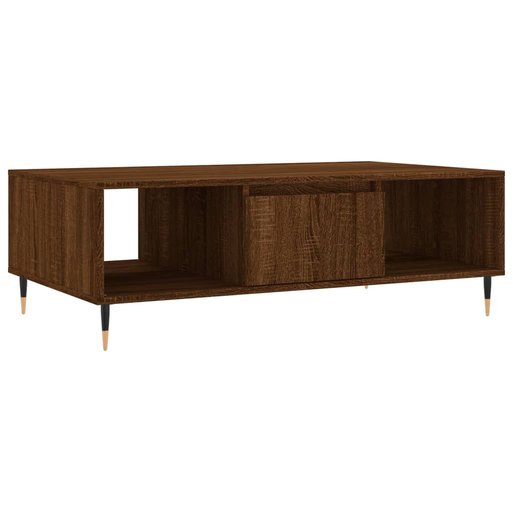 Coffee Table Brown Oak 104x60x35 cm Engineered Wood
