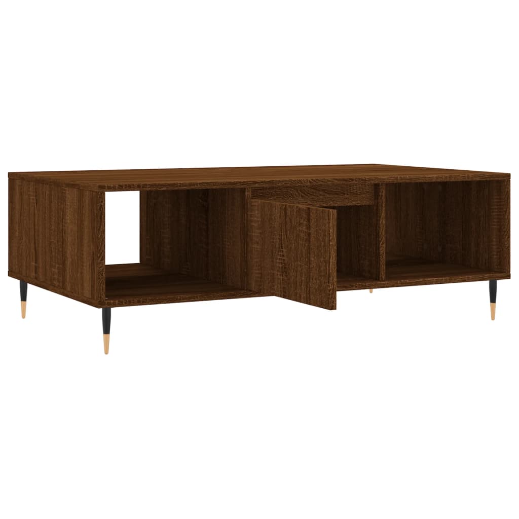Coffee Table Brown Oak 104x60x35 cm Engineered Wood