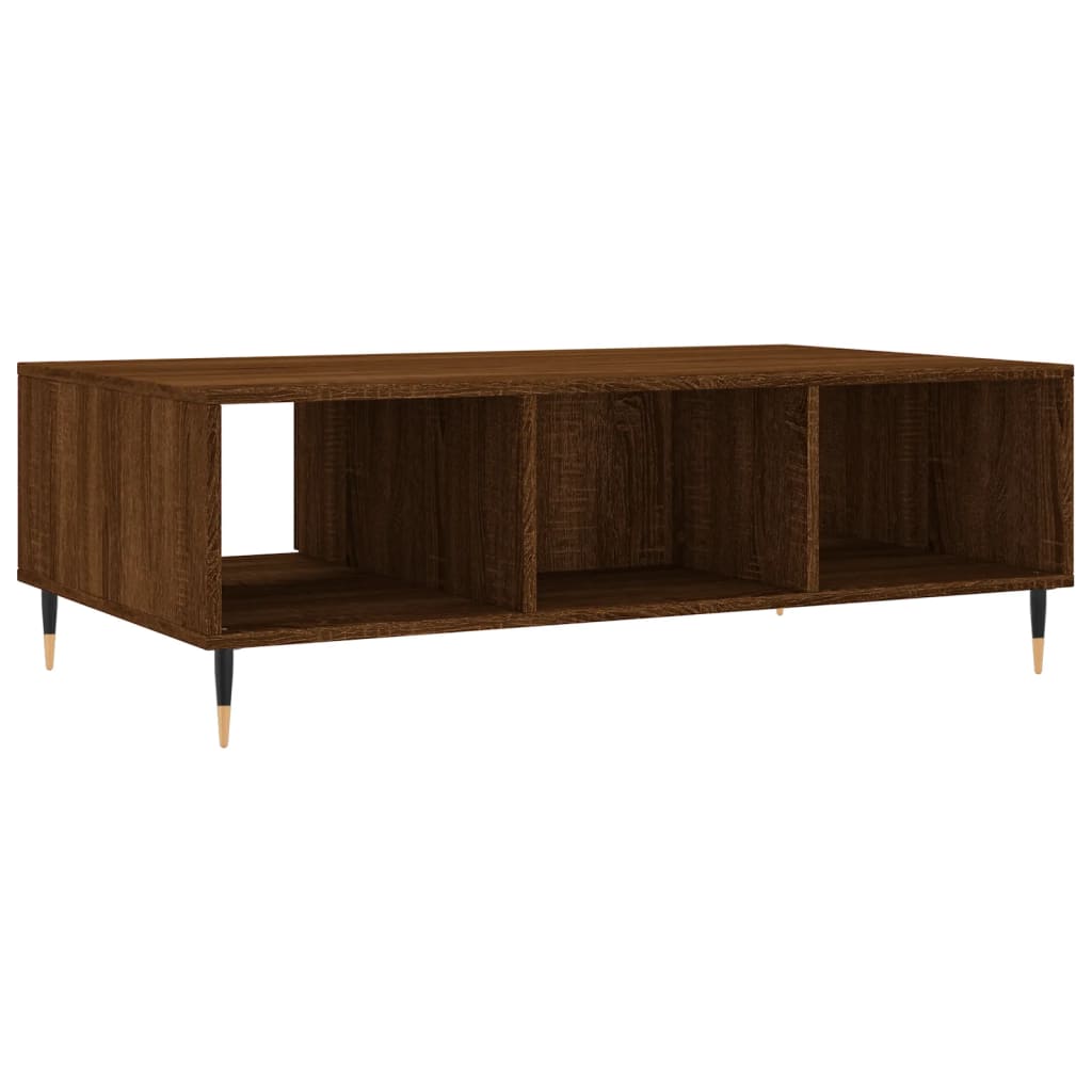 Coffee Table Brown Oak 104x60x35 cm Engineered Wood