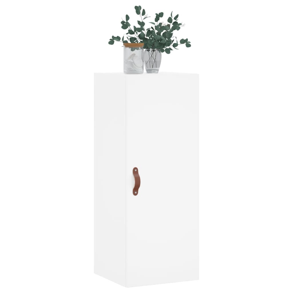 Wall Mounted Cabinet White 34.5x34x90 cm