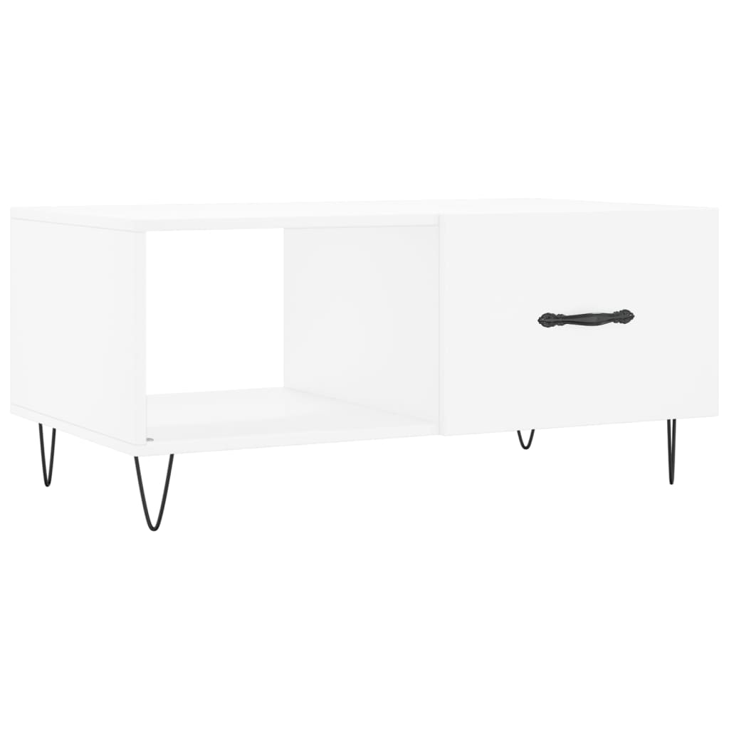Coffee Table White 90x50x40 cm Engineered Wood