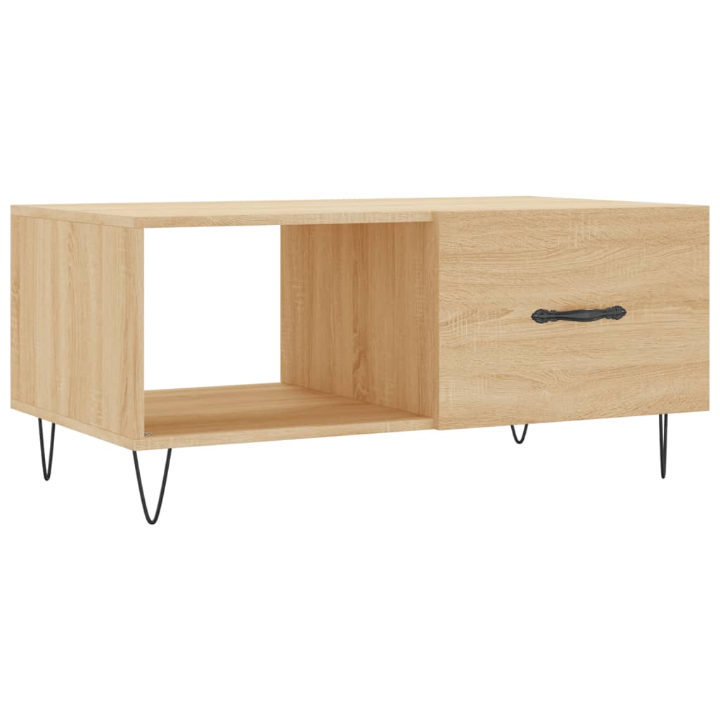 Coffee Table Sonoma Oak 90x50x40 cm Engineered Wood